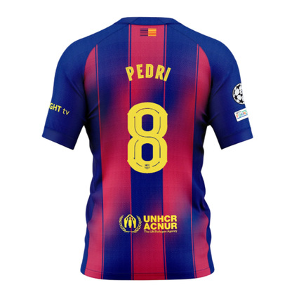 FCB - Home 25 - 26  - Player Jersey - UCL Patches