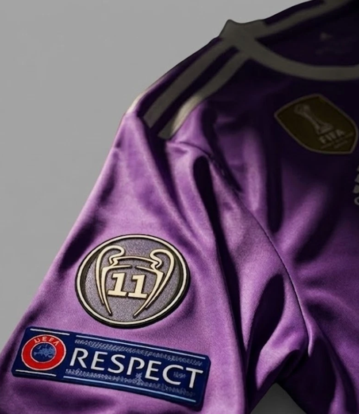 Madrid 16-17 Purple Long Sleeve Ronaldo #7 Champions Final Jersey