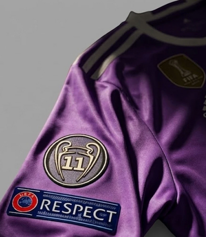 Madrid 16-17 Purple Long Sleeve Ronaldo #7 Champions Final Jersey