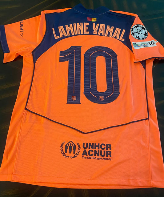 Orange Soccer Jersey 25/26 - Fan - Yamal - Pedri Comfortable