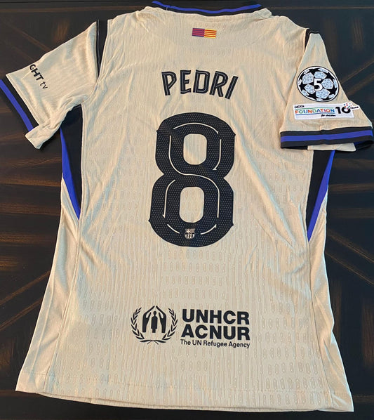 Beige Soccer Jersey 25/26 - Away Edition - Lamine Yamal - Pedri - Raphinha - Player Version